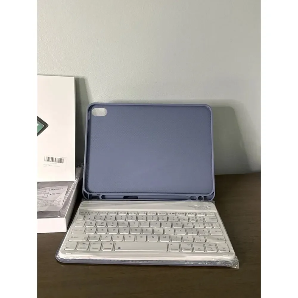 iPad 10.2 Keyboard Case with Pencil Holder – Purple – New